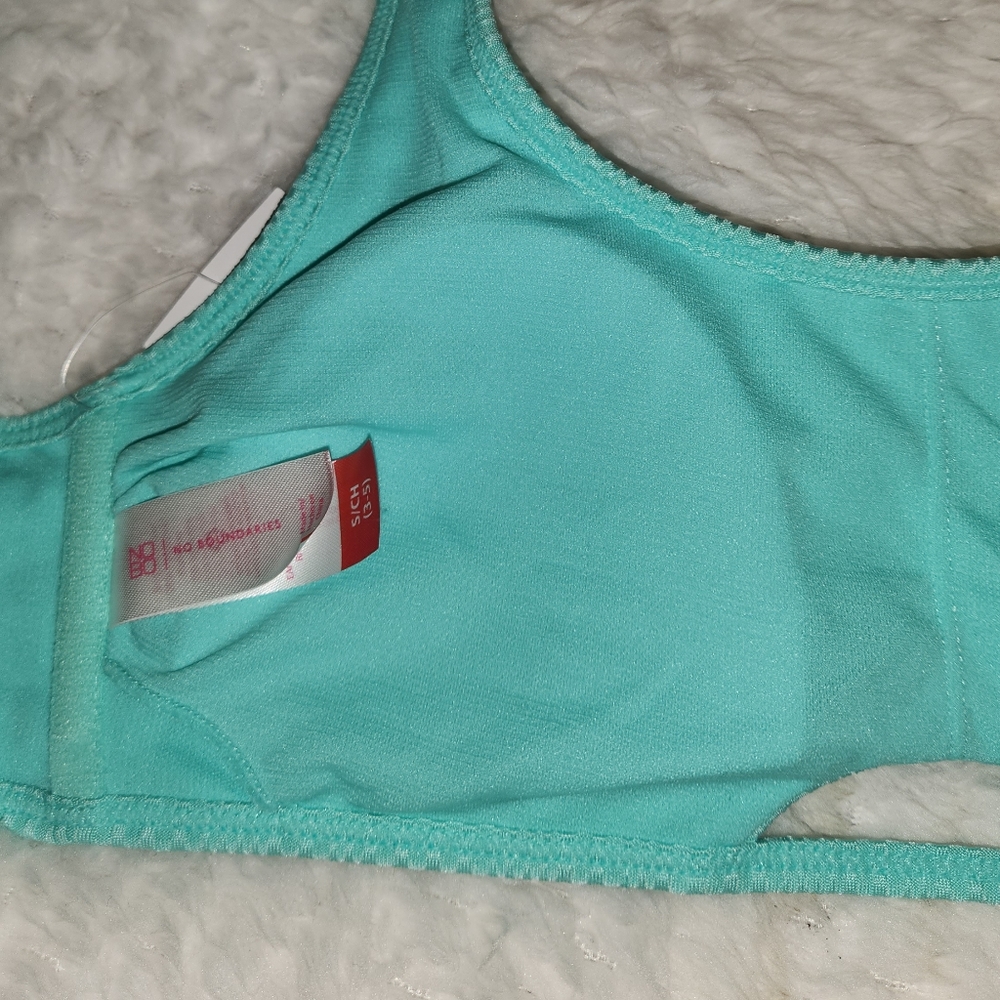 No Boundaries Rib Peek A Boo Top Bralette Junior Small (3-5) New With Tag - Picture 14 of 16